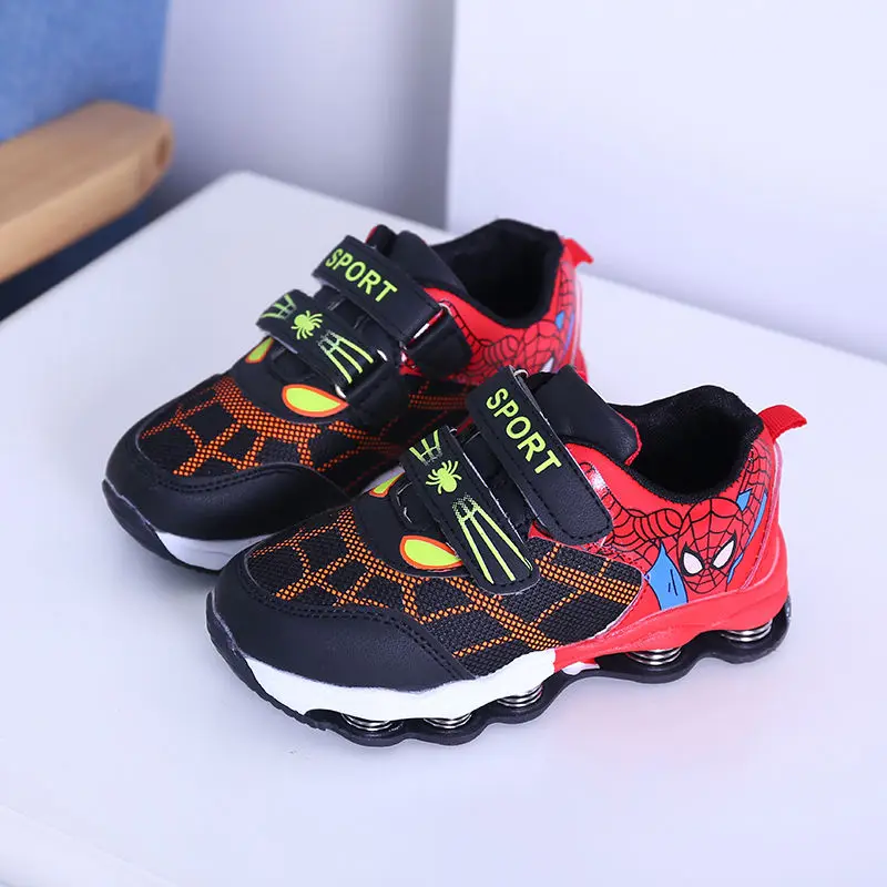 

Sycatree Winter New Children Casual Shoes for Kids Spider Web Sports Shoes Boys Girls Spider-Man Non-Slip Shoe Sole with Spring
