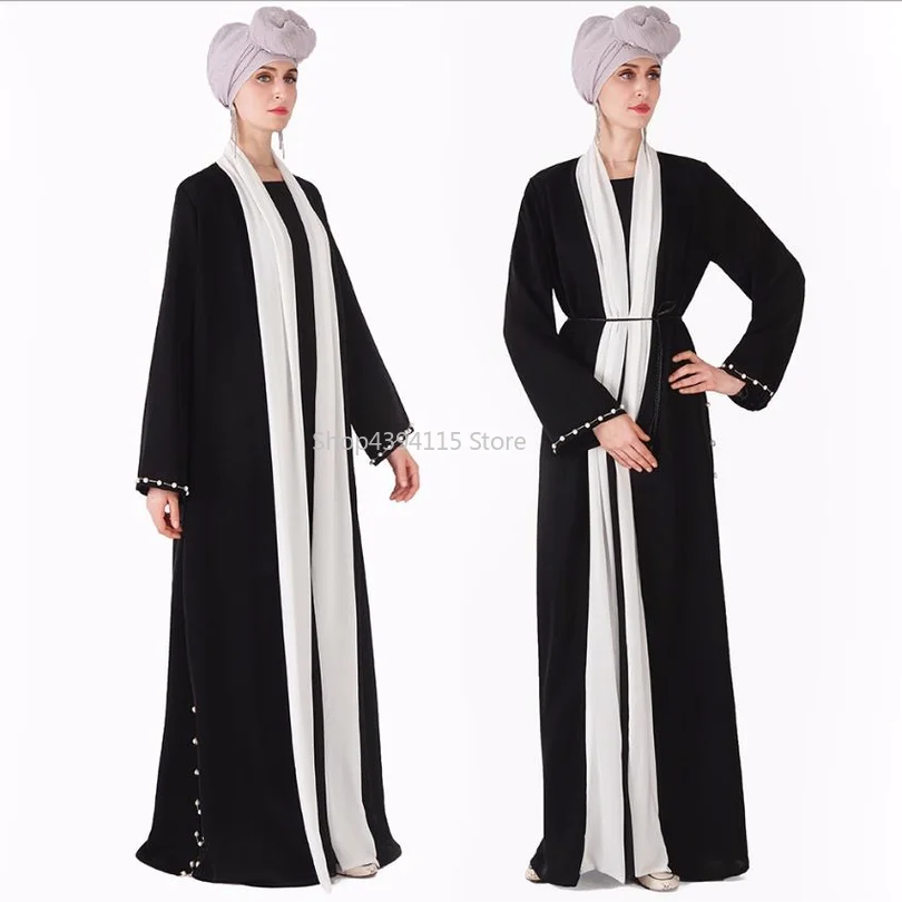 Muslimah хит цвет алмаз шить халаты мусульманин турецкий Дубай Длинные Abayas