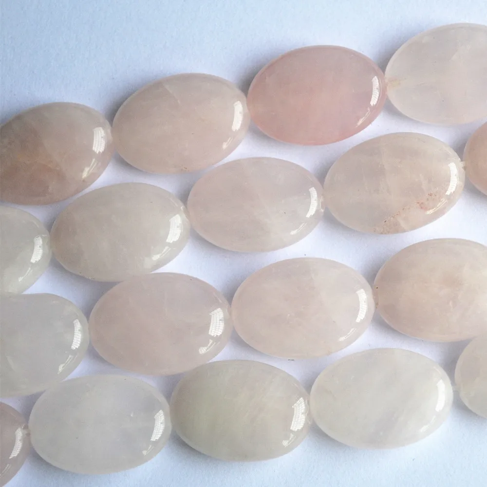 Модный натуральный Опаловый розовый кварцовый Овальный бисер Howlite из
