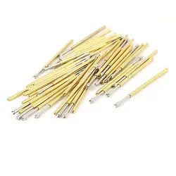 

50 Pcs P100-Q2 1.5mm 4-Point Crown Tip 33.3mm Length Spring Test Probes Pin