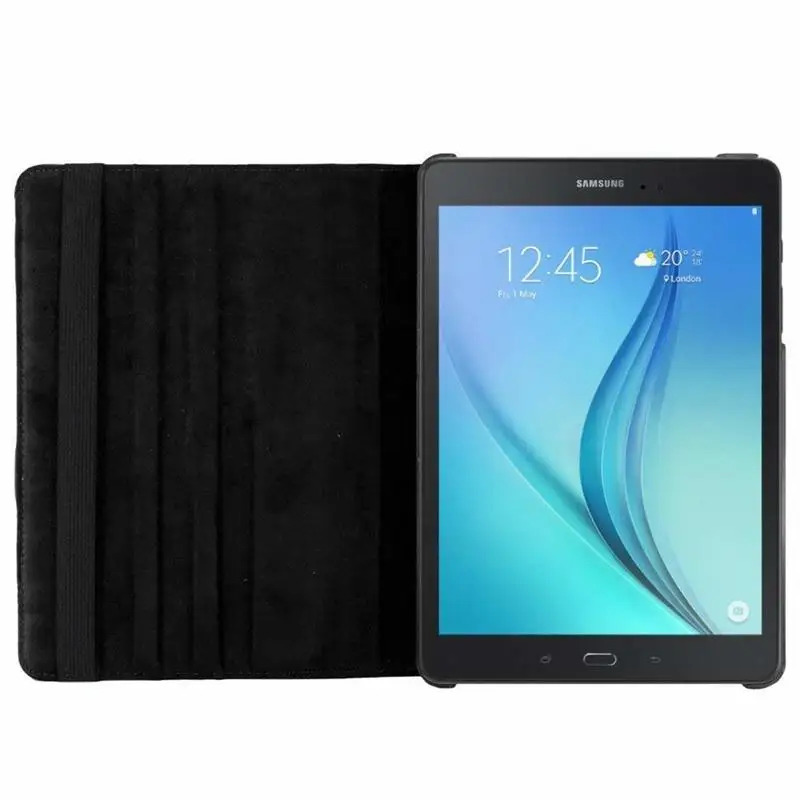 Чехол для samsung Galaxy Tab A 9,7 дюймов T550 чехол TabA 9,7 SM-T550 T551 SM-T555 вращающийся на 360 градусов чехол из полиуретановой кожи для планшета стекло