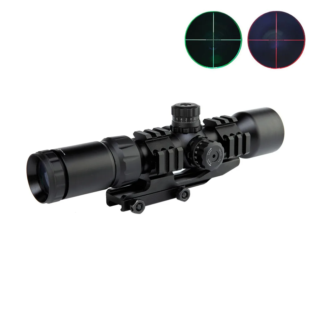 1.5 5X40BE Hunting Riflescope Tactical Airsoft Air Guns Pistol Red Dot