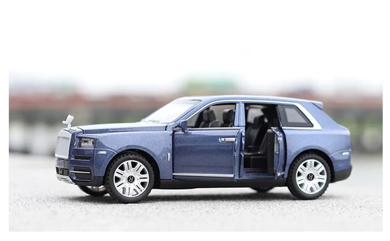 Литье под давлением 1/32 Rolls Royce Cullinan игрушечные модели машин литье металлического сплава Звук Свет оттяните назад игрушка джип автомобиль для детей