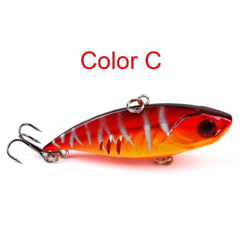 6.5cm/11g VIB Baits Vibration Rattle Virbrtor Wobbler Sinking Fishing Lure Lipless Crankbai - Цвет: C