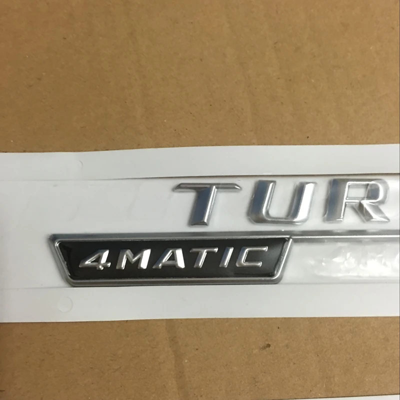 3D Матовый Для AMG наклейки багажник автомобиля задние буквы крыло стороны значок эмблемы Значки для Mercedes AMG Benz TURBO AMG логотип