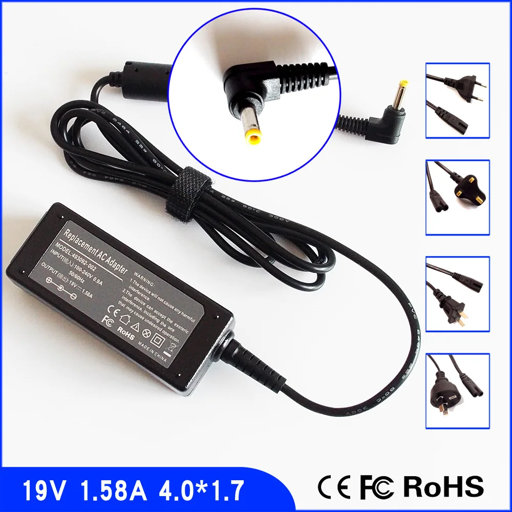 19V 1.58A Laptop Ac Adapter Power SUPPLY + Cord for Mini 100
