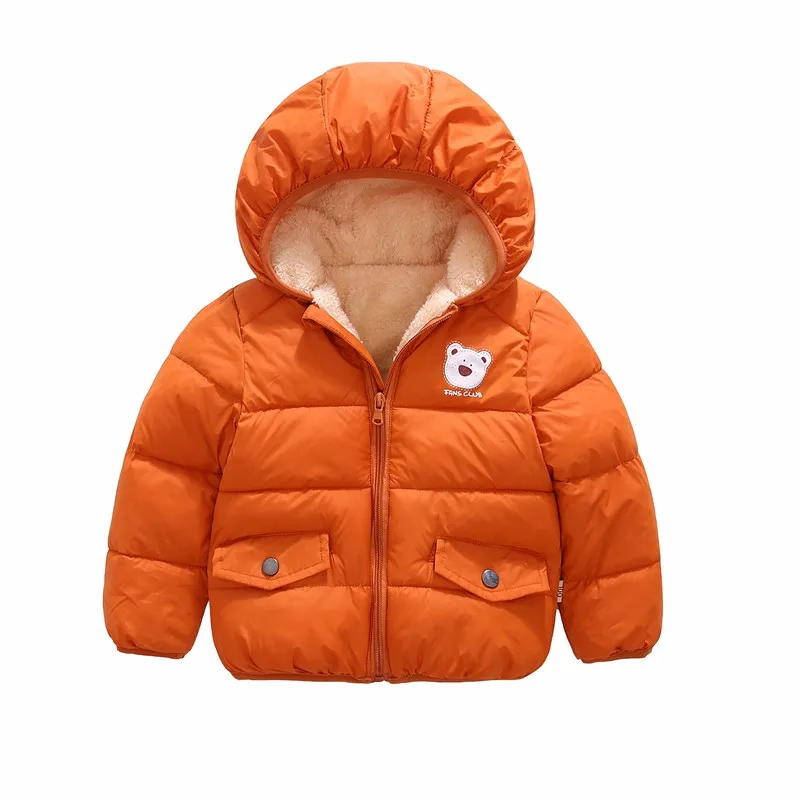 COOTELILI Thicken Velvet Baby Boys' Winter Clothing Warm Kids Girls Jacket Cotton Fleece Baby Girls Clothes 90-130cm (4)