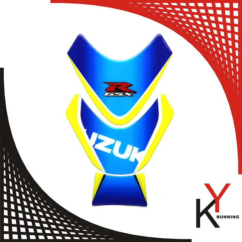 Kyrunning 3D ADESIVI Стикеры Наклейка эмблемы защита танка Pad Cas Кепки ПОДХОДИТ SUZUKI GSXR600 750 1000 GSXR1000R