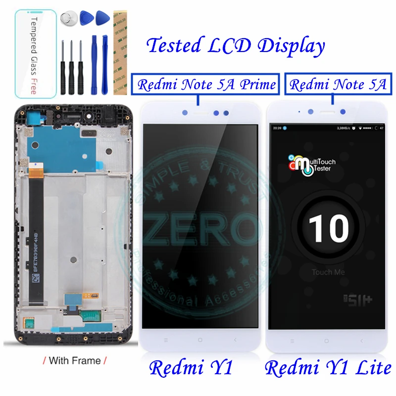 

For Xiaomi Redmi Y1 / Y1 Lite LCD Display + Frame Redmi Note 5A Prime Pro LCD Digitizer Screen Touch Panel Replacement Parts