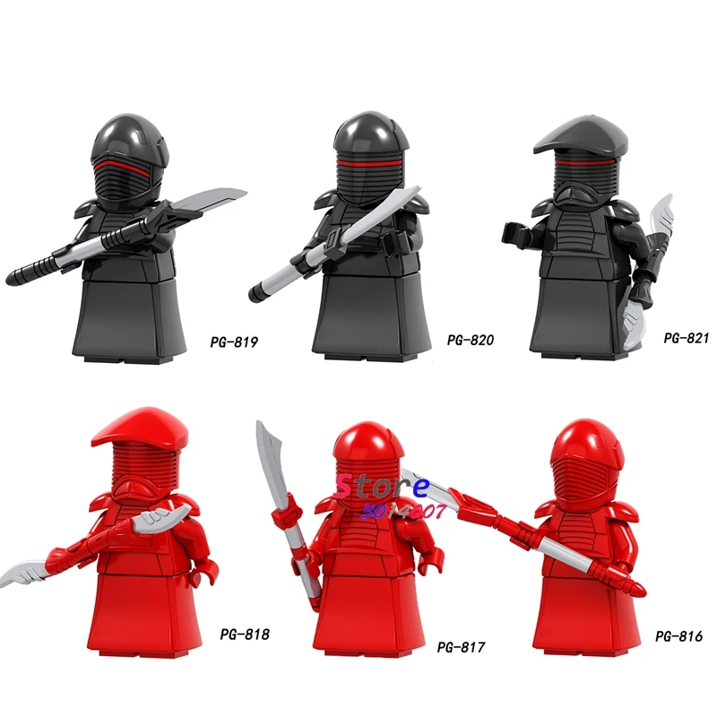 

Single Solo A Star Wars Story Black red Royal Guard IG-88 Rey Han Solo The Last Jedi Figure building block toys for children