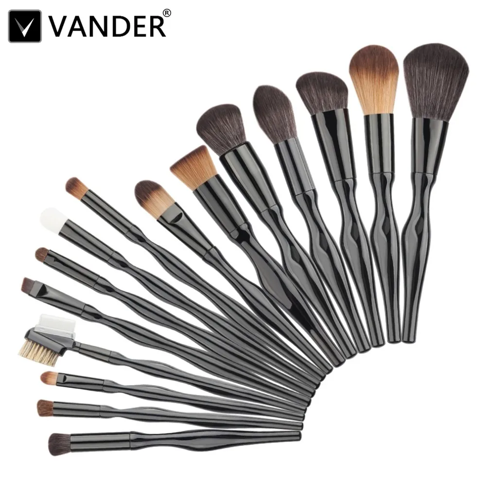 Профессиональные кисти для макияжа Vander 15 шт. лица красоты румян основы