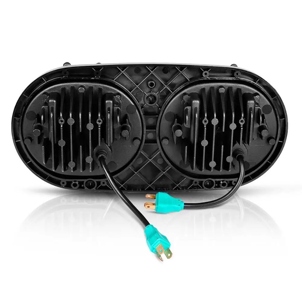  For Road Glide Motorcycle Headlight 90W Dual 5.75 Led Headlight For Road Glide 2004-2013 DOT Approv - 33053745441