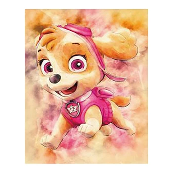 

DIY full Diamond painting Children's cartoons Wang Wang team point drill diamond diamond cross stitch