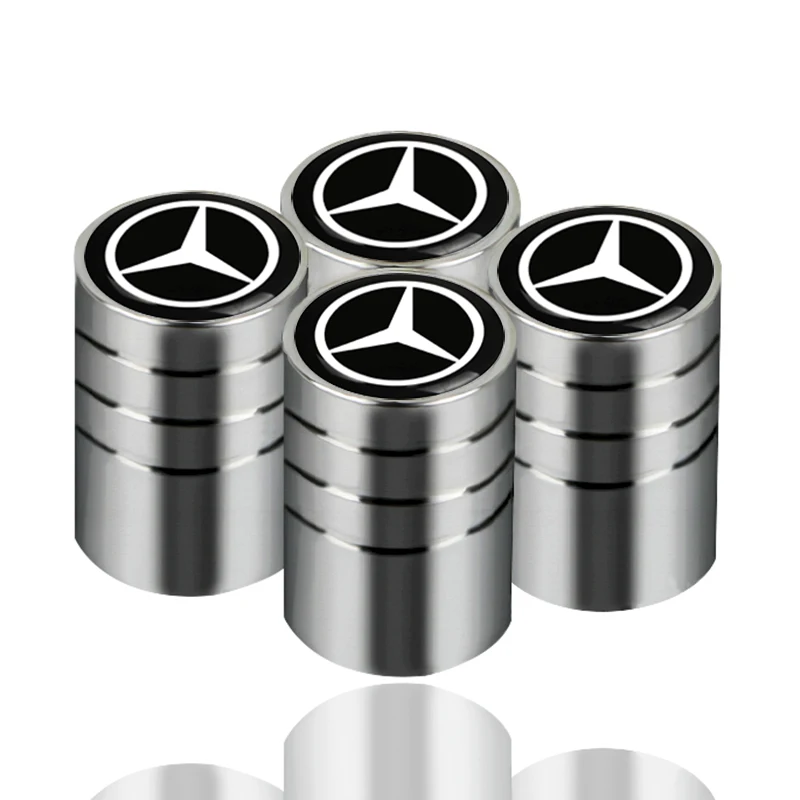 

4pcs Car Wheel Tire Valve cap Tyre Stem Air protection cover For Mercedes Benz AMG CLK E200 C200L S400 S500 S600 Car Accessories