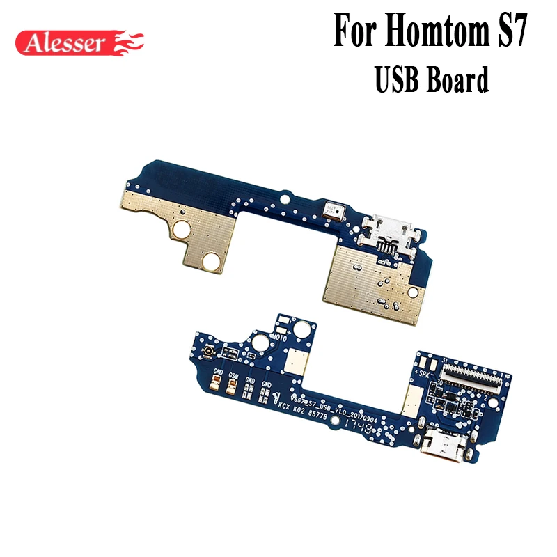 Alesser для HOMTOM S7 USB Plug заряд доска Ремонт Ассамблея Запчасти аксессуаров мобильных