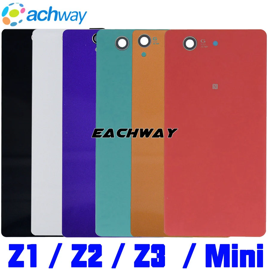 New Rear Door Battery Back Housing Glass Replacement Cover Case For Sony Xperia Z1 Z2 Z3 Z3 Compact Mini With Logo (9)
