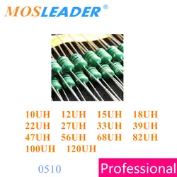 Mosleader 1000 шт. 1 Вт 0510 10UH 12UH 15UH 18UH 22UH 27UH 33UH 39UH 47UH 56UH 68UH 82UH 100UH 120UH AL0510 Цвет кольцевые катушки индуктивности