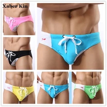 Xaber Kin Для Мужчин's Плавание ming трусы дышащий Для Мужчин's Плавание одежда Мужские Шорты для купания Сексуальная дуга Для Мужчин's Плавание трусы G43-K448