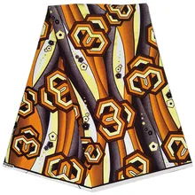 Золотой порошок напечатанный Африканский Воск печатает ткань Анкара голландский воск ткани хлопок