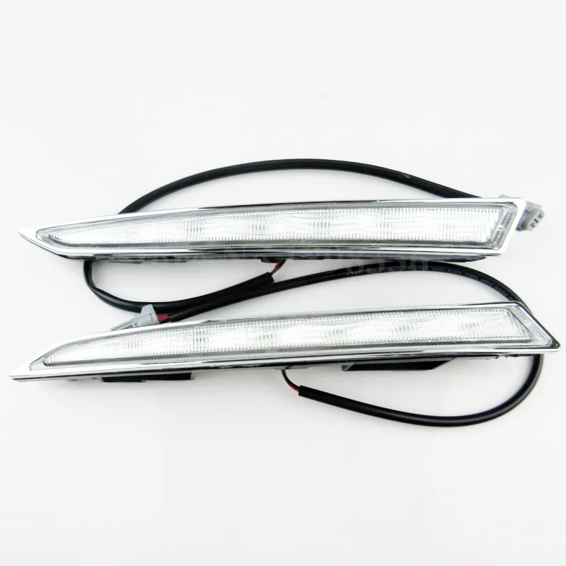 

2x Chromed Cover Dimming style Relay and Waterproof 12V Car LED interior DRL Daytime Running fog Lights for FORD Kuga 2011-2013