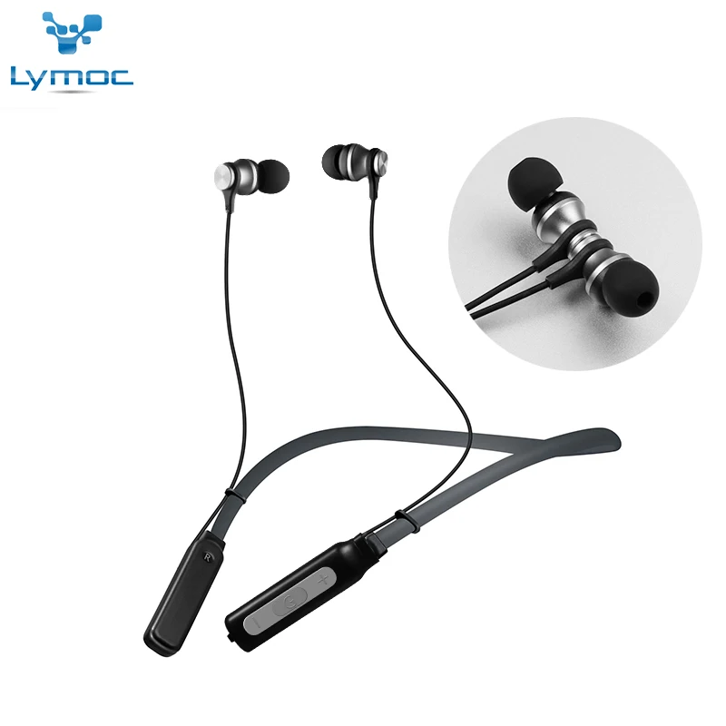 LYMOC Neckband Headsets Bluetooth Wireless Earphone Magnet Dynamic Surging Bass Music Sport Phone Headphone Handsfree MIC