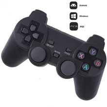 Wireless Bluetooth 2.4G Wireless Gamepad PC For PS3 TV Box Joystick 2.4G Joypad Game Controller Remote For Android PC Win 7 8 10