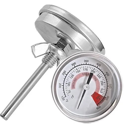 

Barbecue Threaded Thermometer 1/4" NPT NPT Stainless Steel BBQ Kitchen Still Meat Moonshine Household Merchandises Thermometer
