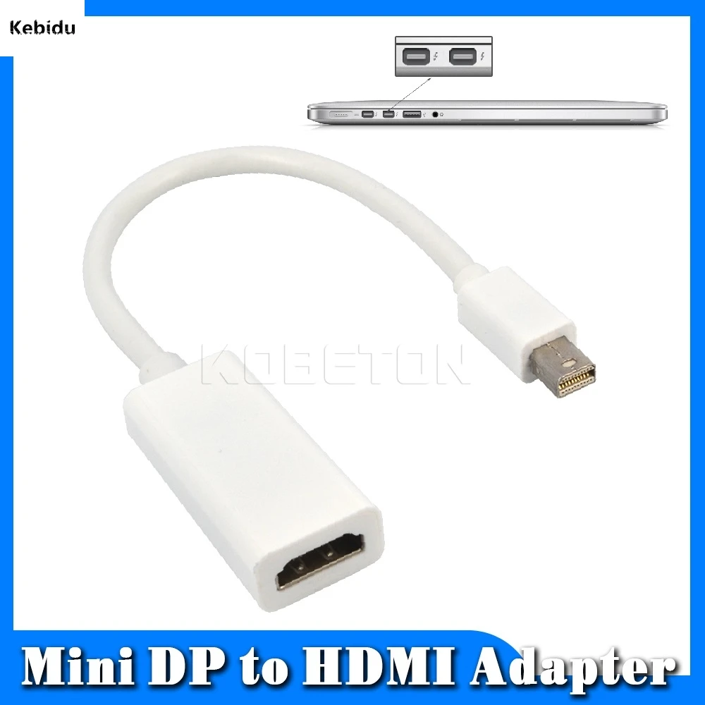 

High Quality Thunderbolt Mini DisplayPort Display Port DP to HDMI Adapter Cable For Laptop Apple Mac Macbook Pro Air