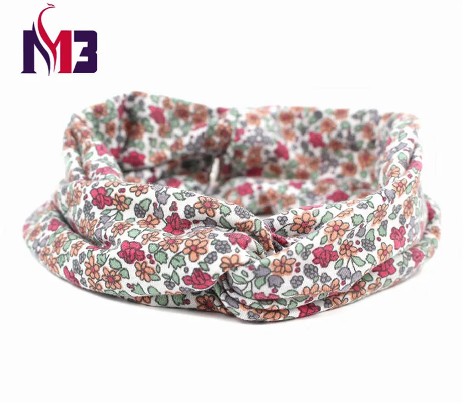 

Fashion Women Twist Headband Ladies Hair Band Hoop Stretch Knitted Printed Floral Headband for Women Hair Accessories