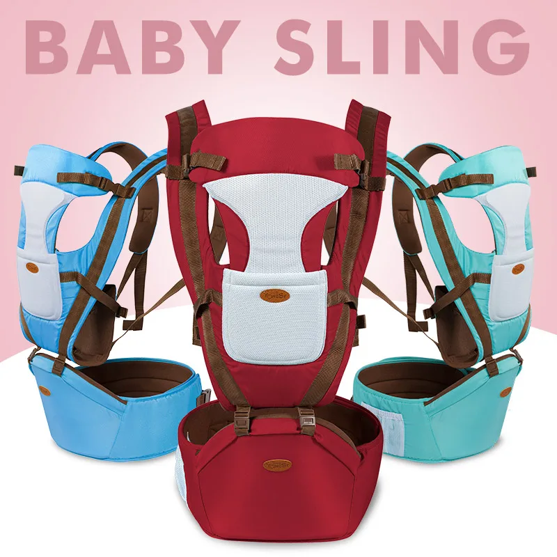 

0-36 Months Breathable Ergonomic Front Facing babies Carrier 4 in 1 Infant Comfortable Sling Backpack Pouch Wrap Baby Kangaroo