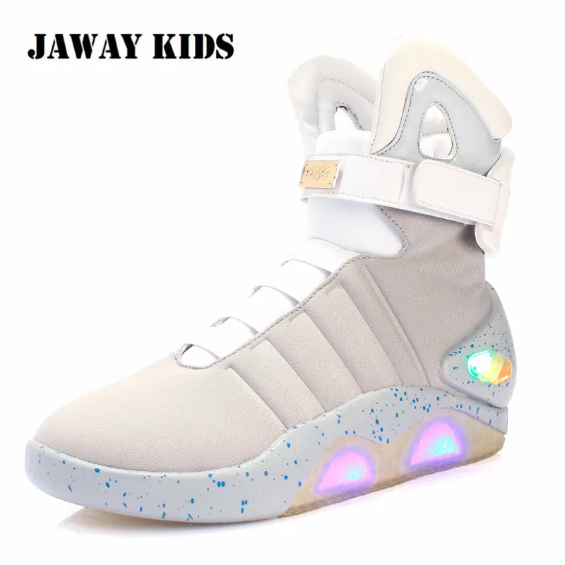  JawayKids nuevas botas Led para hombres mujeres niños y niñas zapatos brillantes recargables USB za