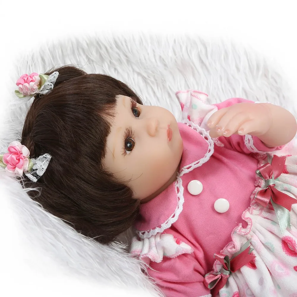 NPK 43cm lifelike reborn baby dolls wholesale soft real touch new born doll fashion frozen girl Christmas gift bonecas reborn