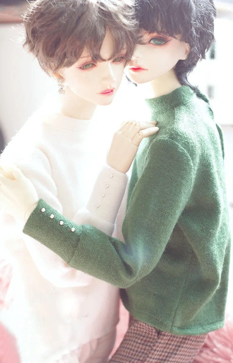 BJD Кукла Одежда for1/3/pu shu/SD13/SD17 Топ Половина Водолазка жемчуг вязаный свитер кукла аксессуары