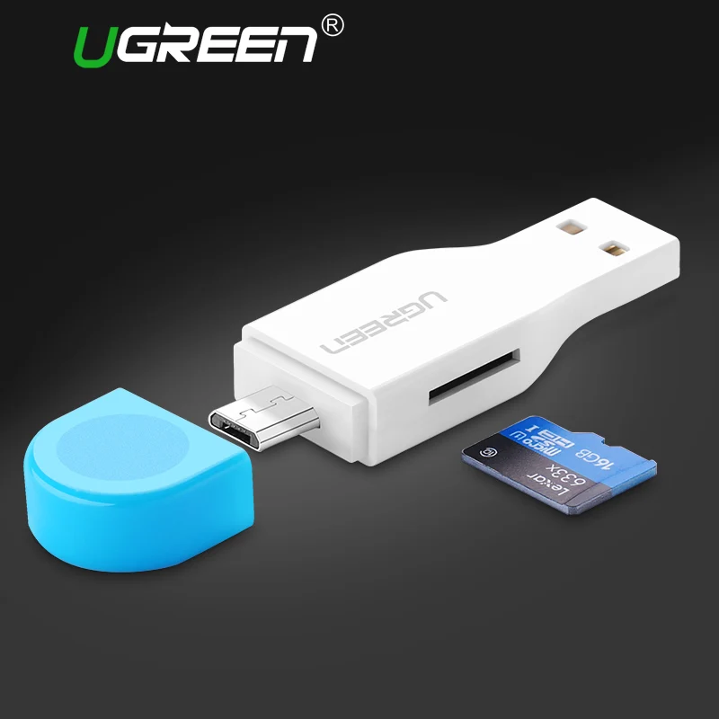 Ugreen Micro SD Card Reader Mini USB 2.0 OTG Smart Card Reader for