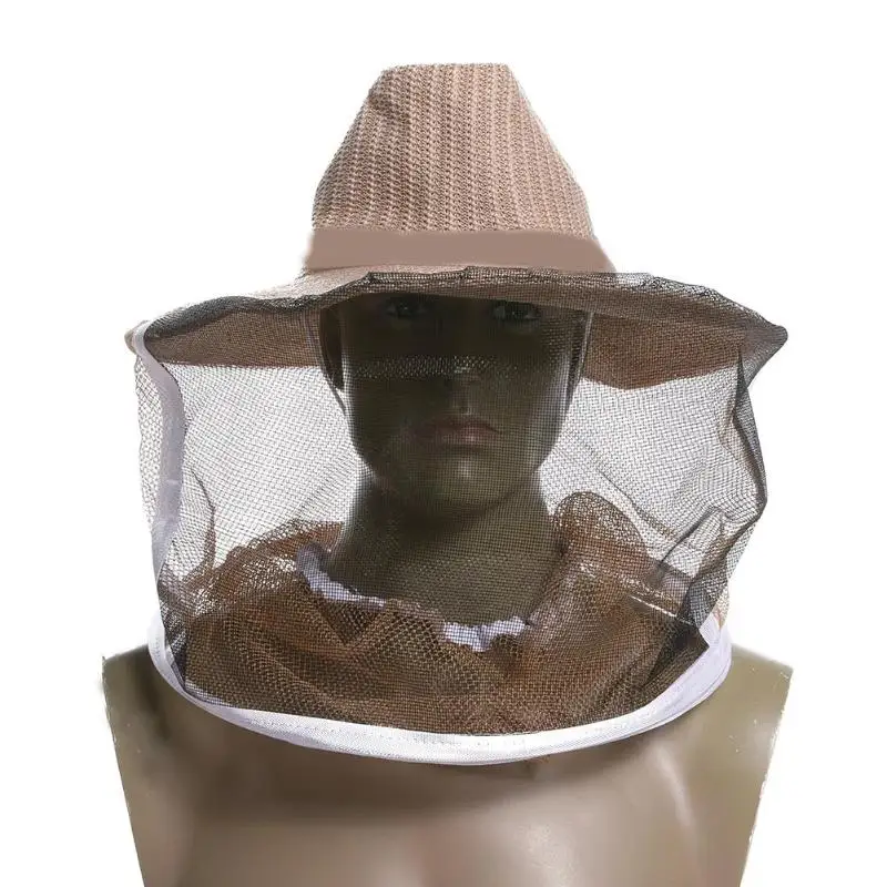 

Beekeeping Hat Beekeeper Cowboy Hat Mosquito Bee Insect Net Veil Face Protector Beekeeping Camping Mask Face Protect Caps