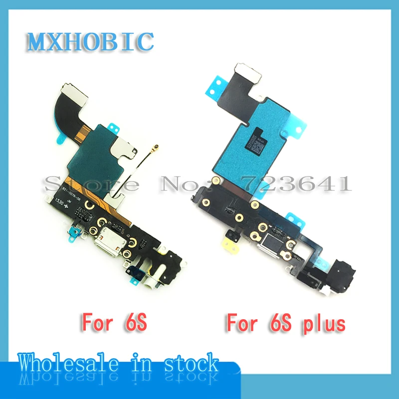 

MXHOBIC 20pcs/lot Charging Charger Port USB Dock Connector Flex Cable For iPhone 6S Plus with Headphone Jack Mic Ribbon