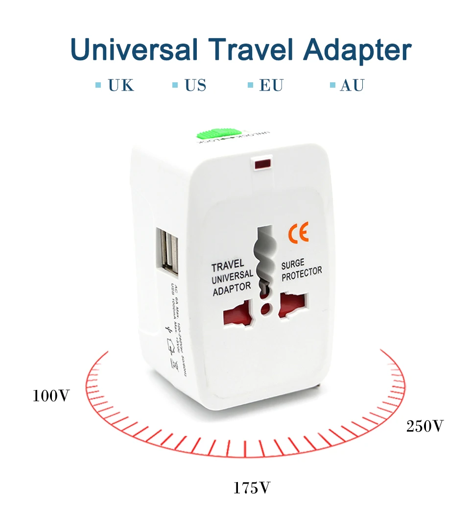 Electric Plug power Socket Adapter International travel adapter Universal Travel Socket USB Power Charger Converter EU UK US AU (1)