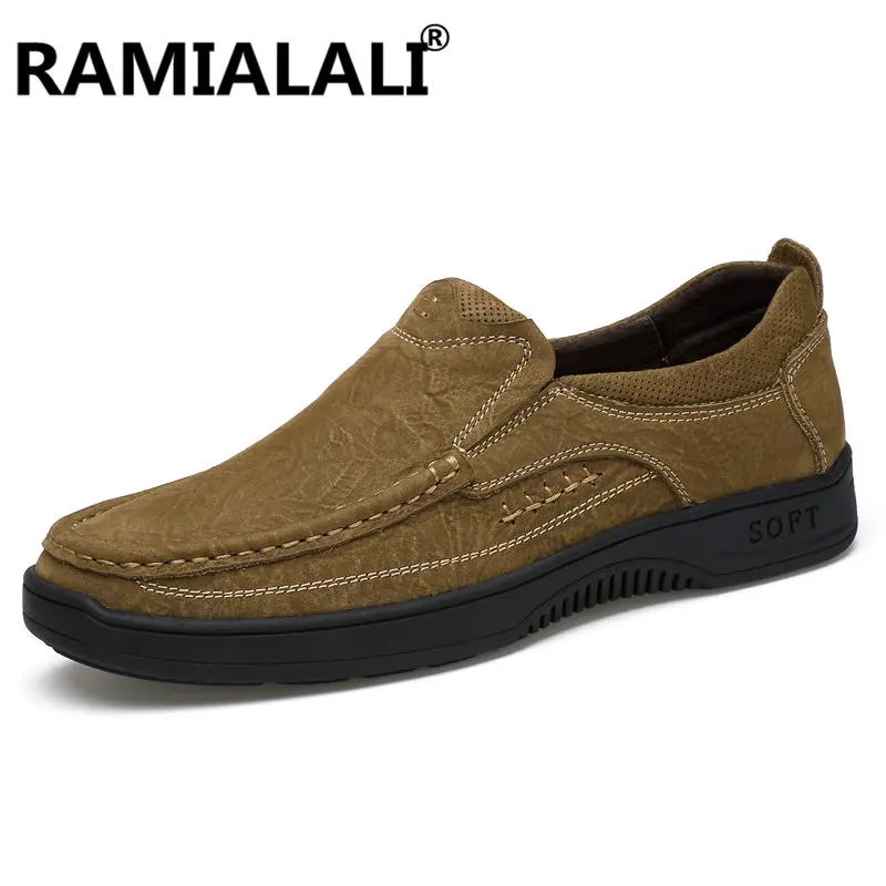 Conforto Dark Sapatos Moda Flats Couro Em Loafers Mão Condução Genuína Homens yellow Feitos Da Brown cáqui De Designer Novos Brown Mocassins À Deslizamento nUFOWqxfw