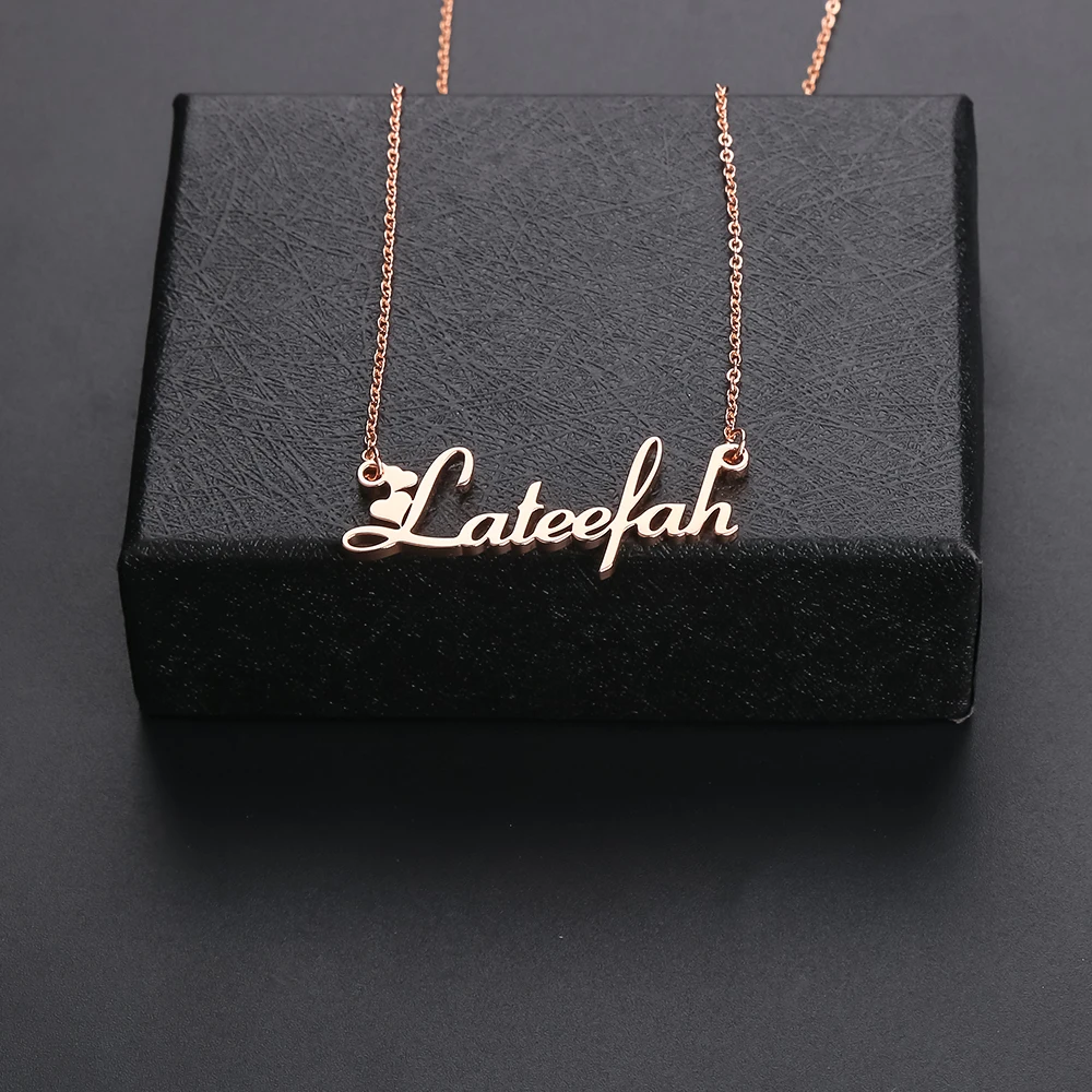 

Lateefah Old English Style Custom Name ID Letters Pendant Necklaces Vintage Font Personalized Necklace Jewelry Gift for Etsy