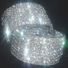 Блестящий Высокое Количество 2 Шт. 8 Строк Эластичный Кристалл Rhinestone Браслеты 2 шт. Серебряная свадьба женщины Ювелирные Изделия