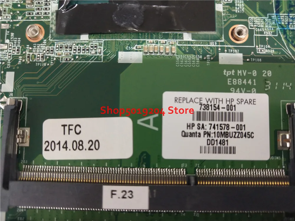 738154 001 741578 U82 для Pavilion 14n 14 N Материнская плата ноутбука DA0U82MB6D0 материнская Φ