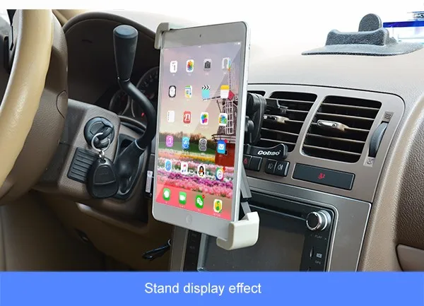 Cobao Fit 7, 8, 9, 10, 11 дюймов автомобиля, устанавливаемое на вентиляционное отверстие в салоне автомобиля подставка-держатель для планшета ПК для Поддержка-цифровой преобразователь для iPad 2/3/4, iPad 5 Mini Air Сэм планшет Nexus 7