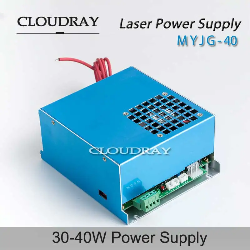 

Cloudray CO2 Laser Power Supply 35-50W For Co2 Laser Engraving Cutting Machine Adjustable AC 220V / AC 110V MYJG-40