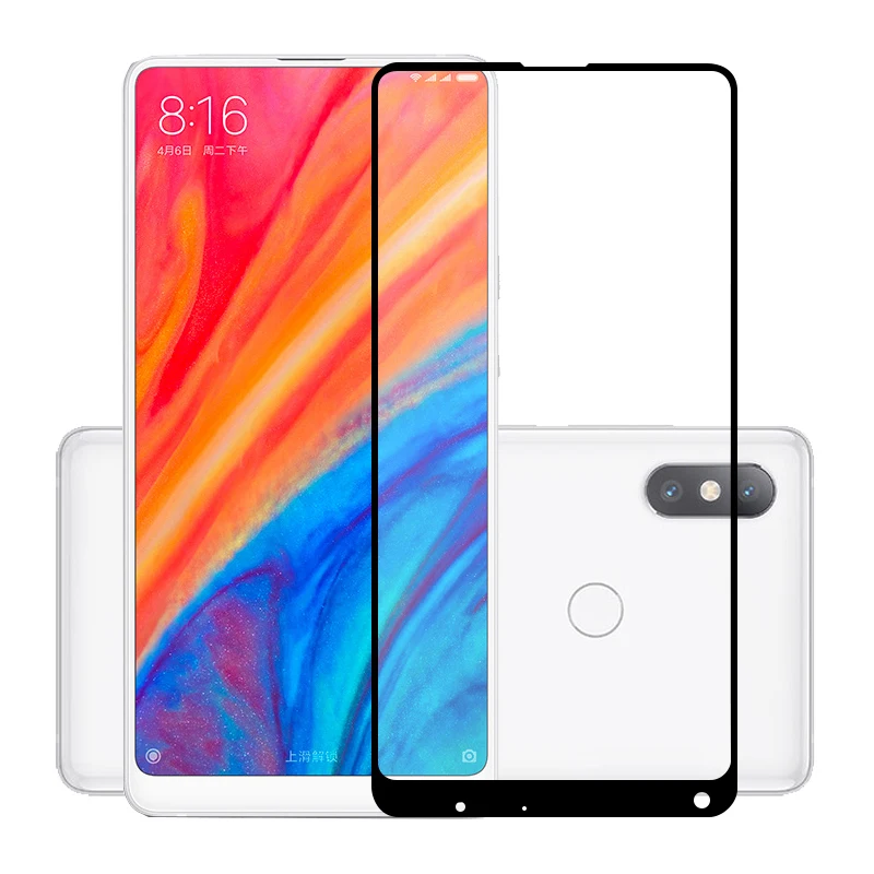 2.5D 9H закаленное стекло премиум класса для Xiaomi MI Mix 2S полное покрытие Защитная