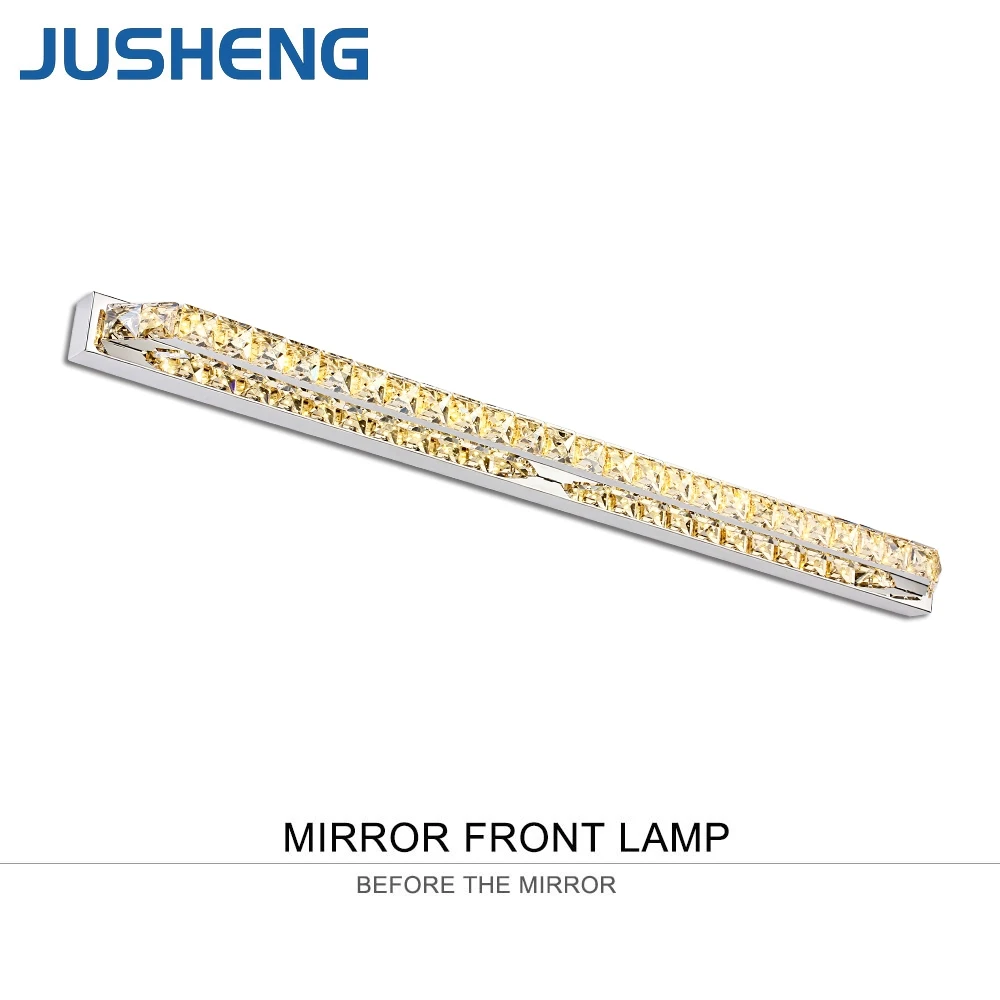 JUSHENG Modern Linear Bathroom LED Mirror Light AC220V Warm White/Cool White LED Wall Lamps in Washroom