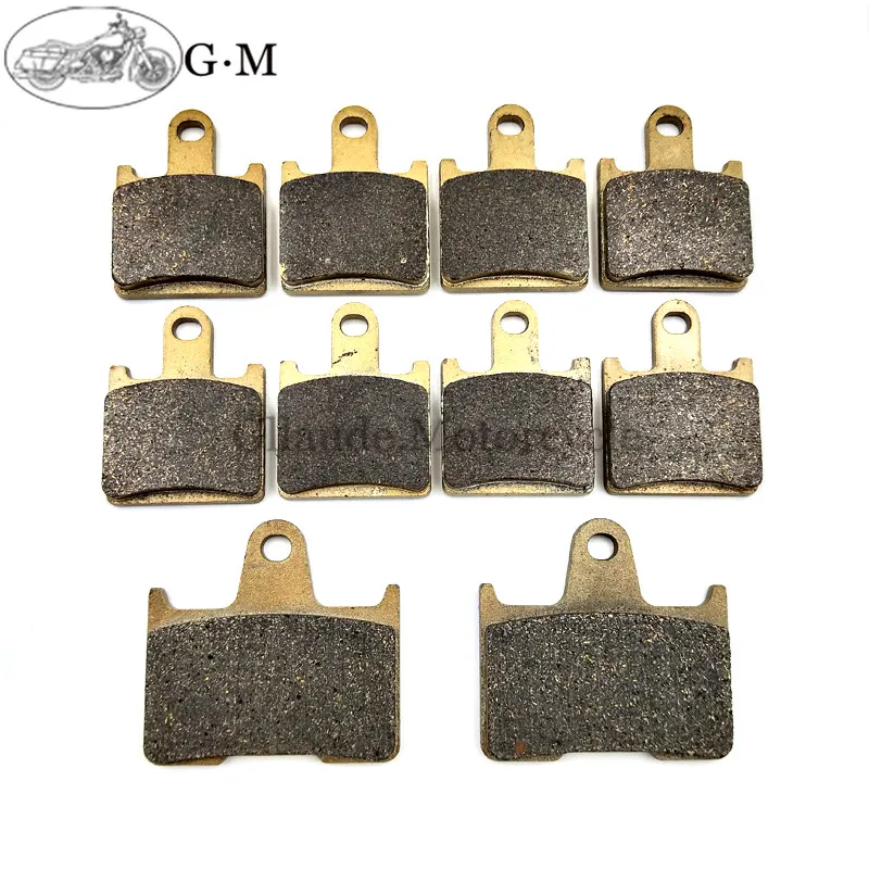 

Motorcycle Front / Rear Brake Pads For Kawasaki GTR1400 Concours 14 ZG1400 ABS 2008-2018 copper fiber High quality