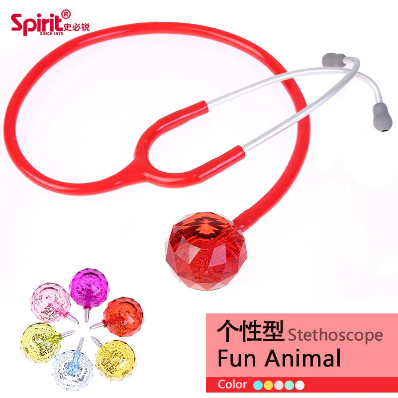Spirit Professional stetoskop Sparking diamond Pediatric single head stethoscope kids child children stetoskop made in Taiwan