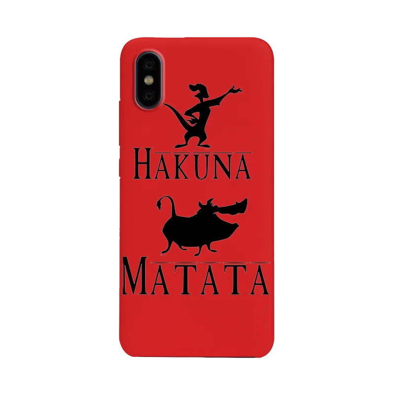 Hakuna Matata Король Лев Тимон Мягкий силиконовый чехол для телефона чехол для iPhone 5 5S SE 6 6s 7 8 plus X Xs XR max pumbaa simba - Цвет: R-1335