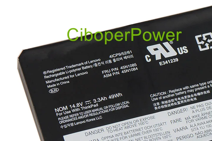 Оригинальные батареи для ноутбуков 14 8 V 48Wh 45N1085 45N1086 батарея S420 S430|Аккумуляторы