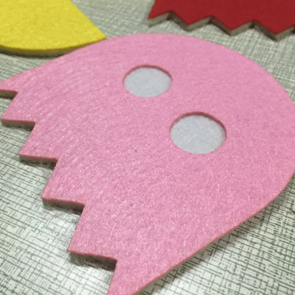 Partywakaka 10 шт Pacman Кружевная салфетка подстаканники мультфильм Pad поставка ткани